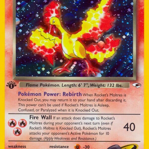 Rocket’s Moltres Pokemon Kaart