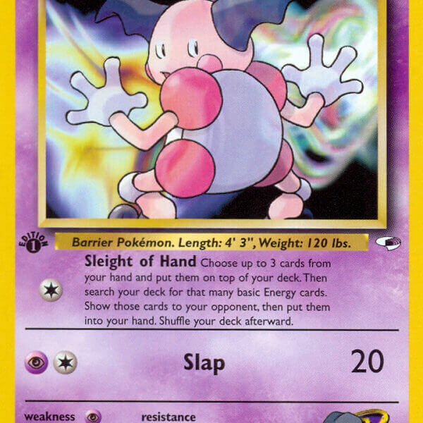 Sabrina’s Mr. Mime Pokemon Kaart