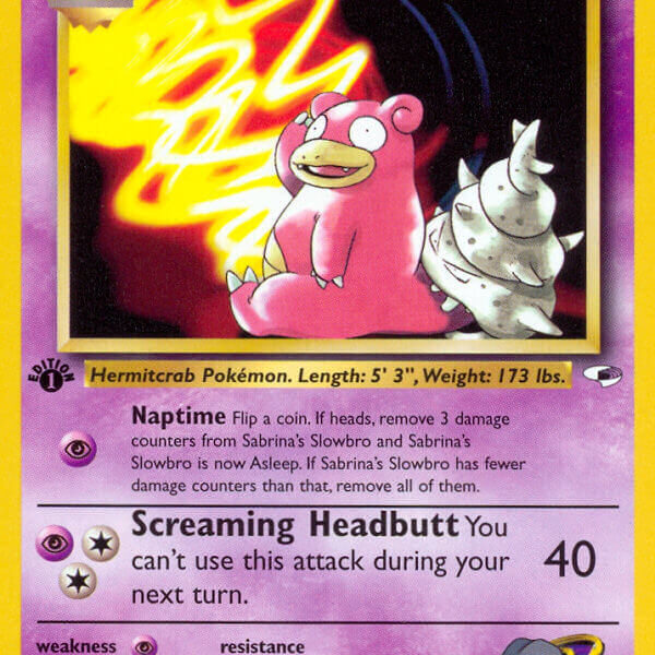Sabrina’s Slowbro Pokemon Kaart