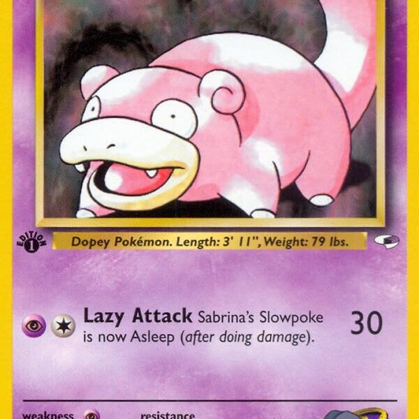 Sabrina’s Slowpoke Pokemon Kaart