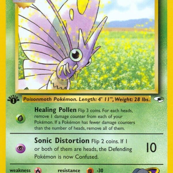 Sabrina’s Venomoth Pokemon Kaart