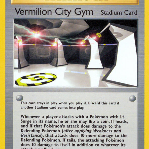 Vermilion City Gym Pokemon Kaart
