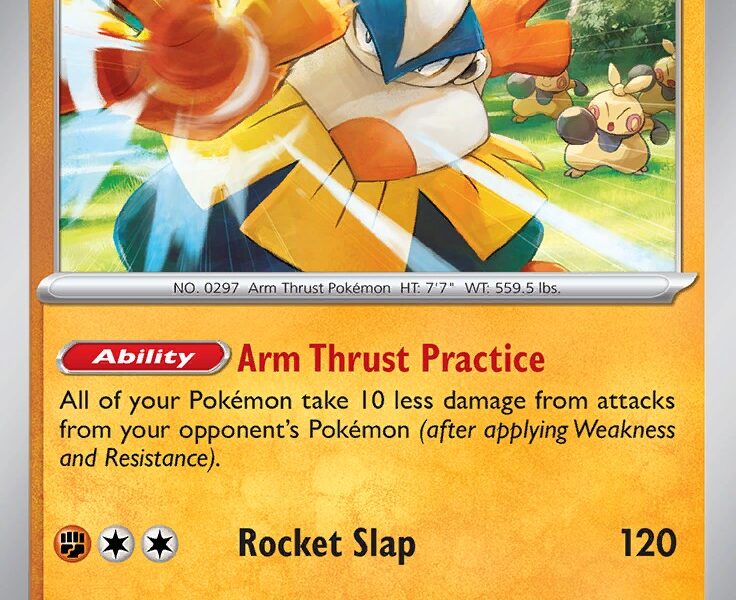 Hariyama Pokemon Kaart