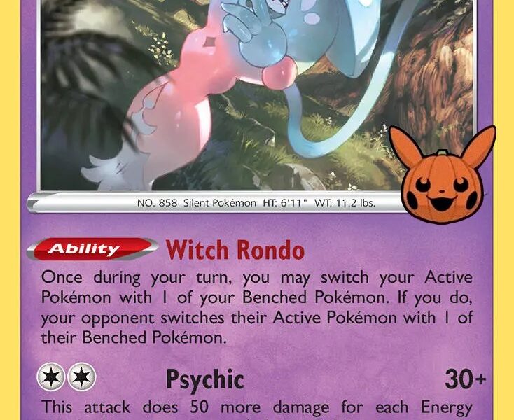 Hatterene Pokemon Kaart