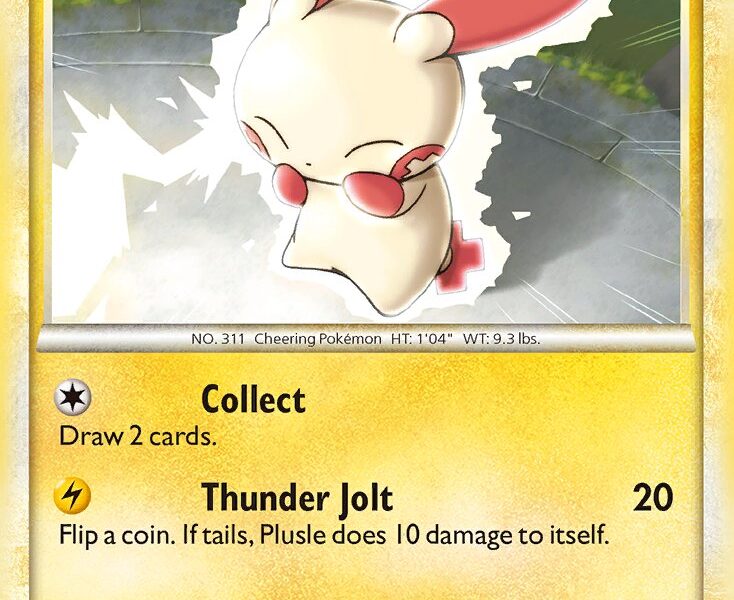 Plusle Pokemon Kaart