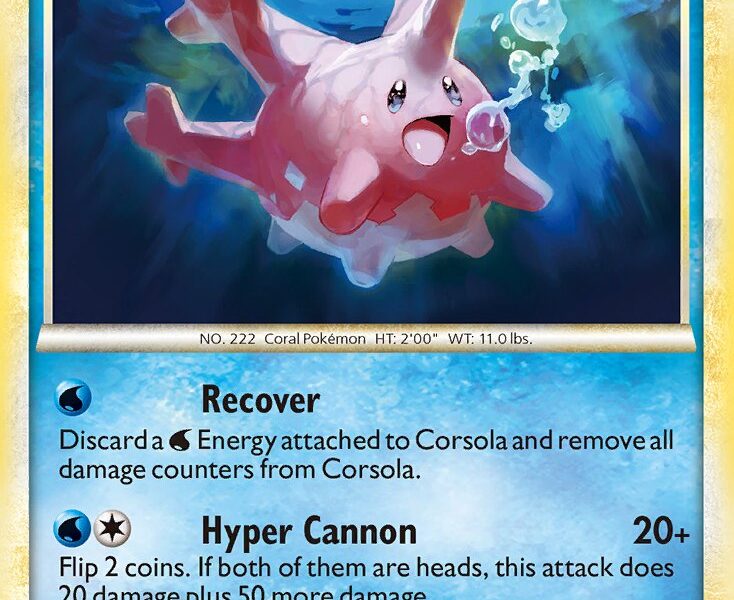 Corsola Pokemon Kaart