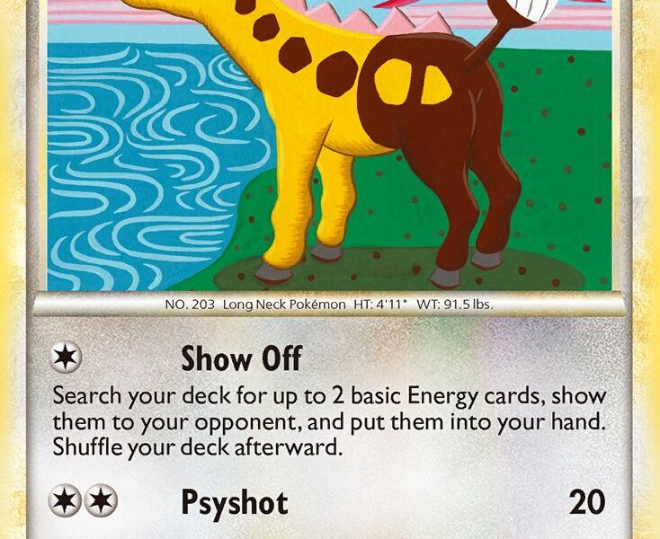 Girafarig Pokemon Kaart