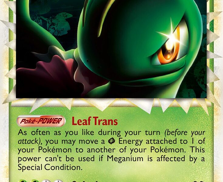 Meganium Pokemon Kaart