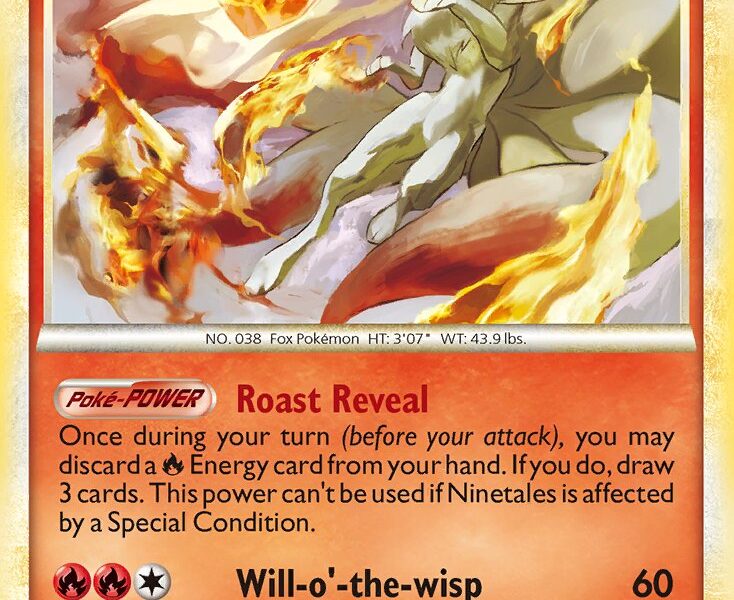 Ninetales Pokemon Kaart