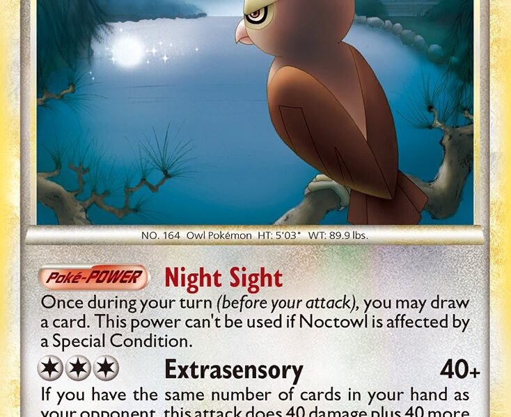 Noctowl Pokemon Kaart