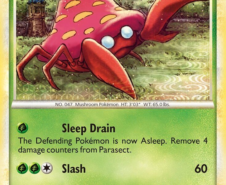 Parasect Pokemon Kaart