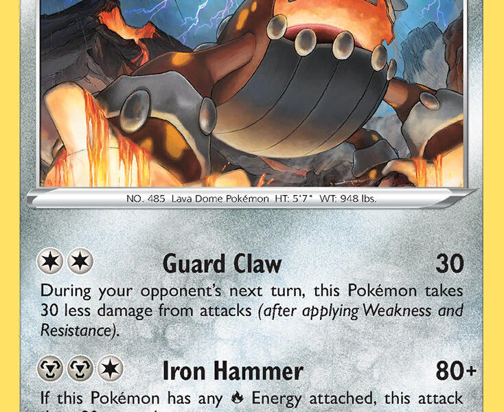Heatran Pokemon Kaart