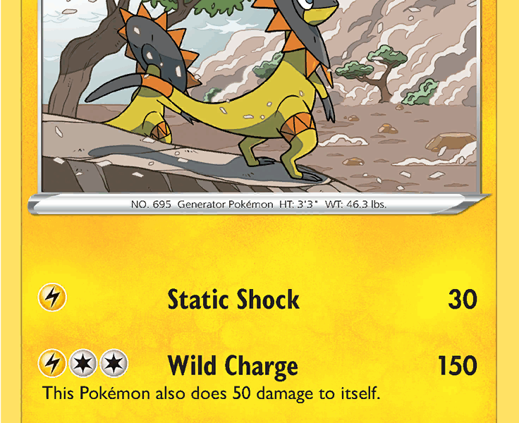 Heliolisk Pokemon Kaart