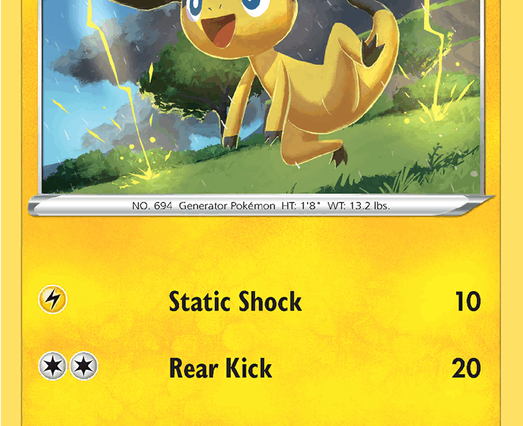 Helioptile Pokemon Kaart
