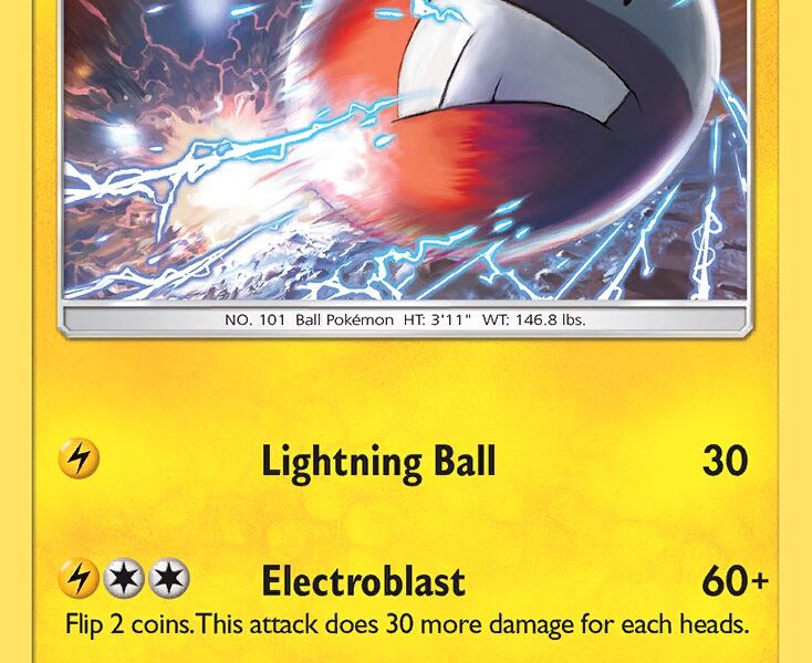 Electrode Pokemon Kaart