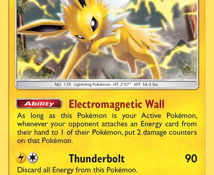 Jolteon Pokemon Kaart