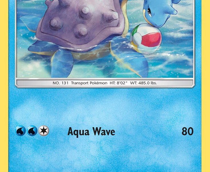 Lapras Pokemon Kaart
