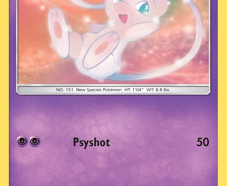 Mew Pokemon Kaart