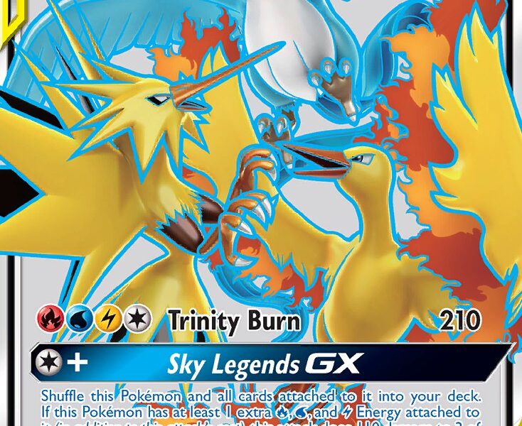 Moltres & Zapdos & Articuno-GX Pokemon Kaart