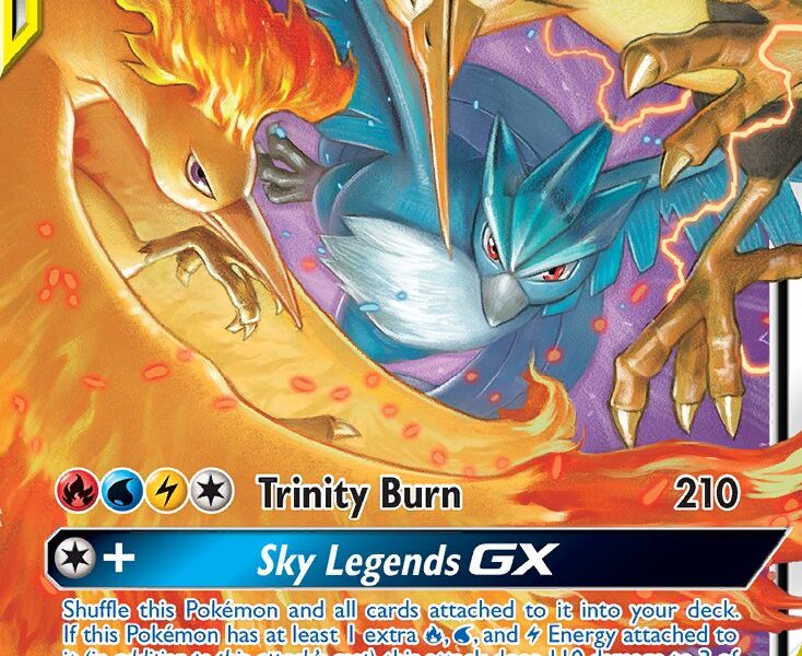 Moltres & Zapdos & Articuno-GX Pokemon Kaart
