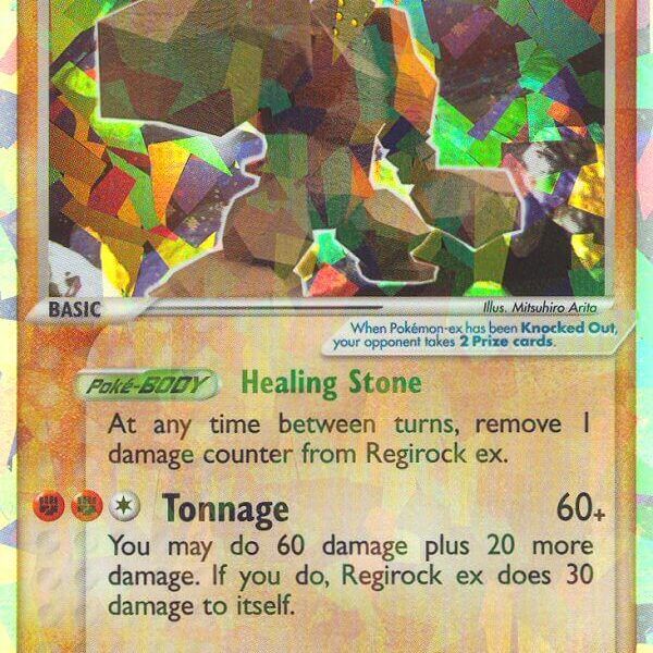 Regirock ex Pokemon Kaart