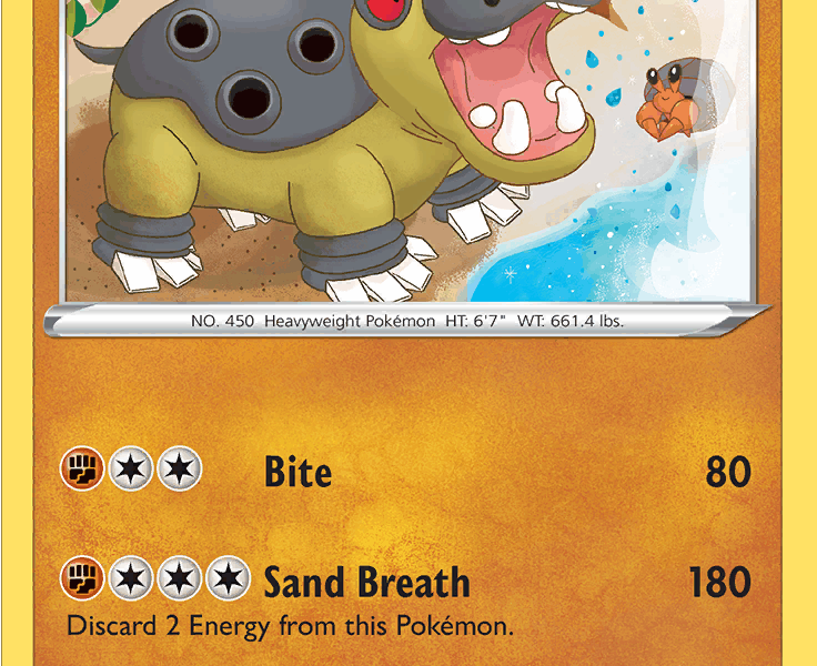Hippowdon Pokemon Kaart