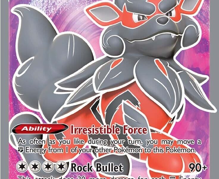 Hisuian Arcanine V (Full Art) Pokemon Kaart