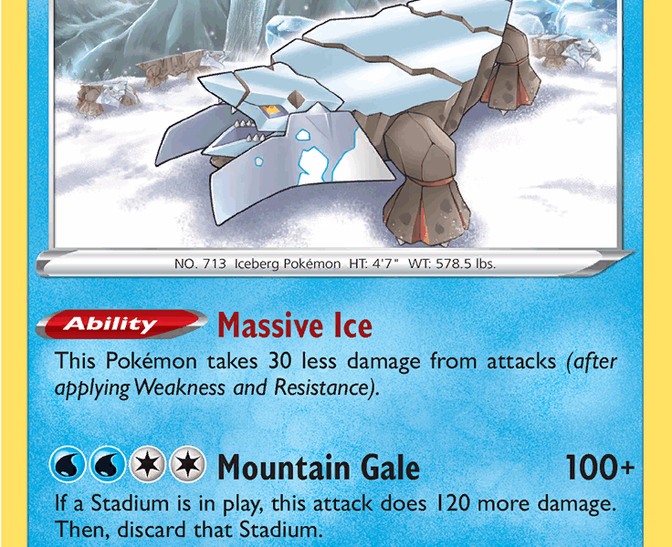 Hisuian Avalugg Pokemon Kaart