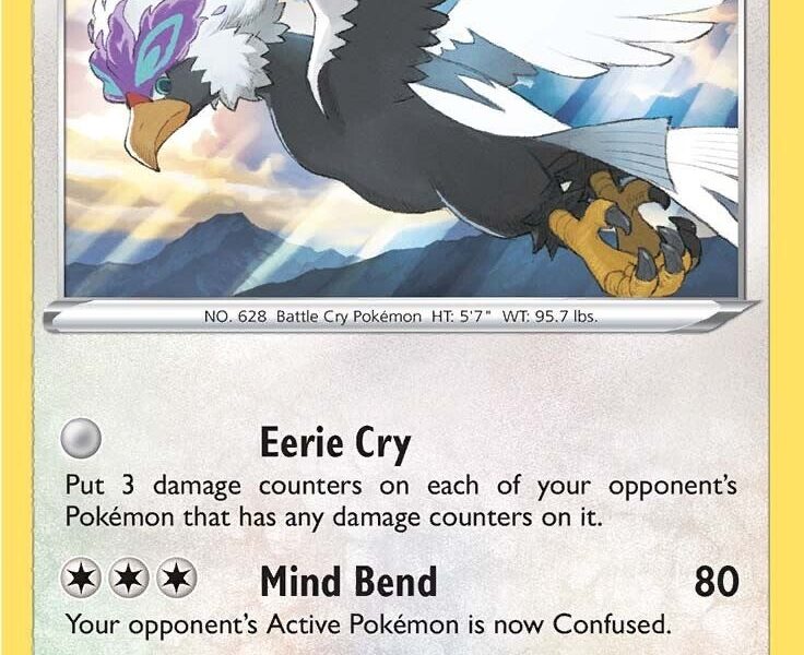 Hisuian Braviary Pokemon Kaart