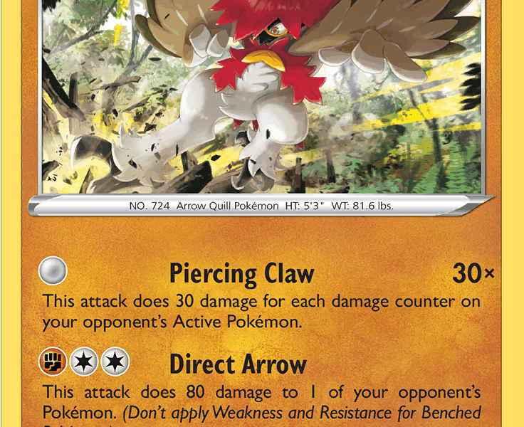 Hisuian Decidueye Pokemon Kaart