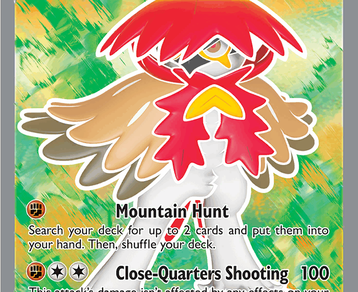 Hisuian Decidueye V Pokemon Kaart