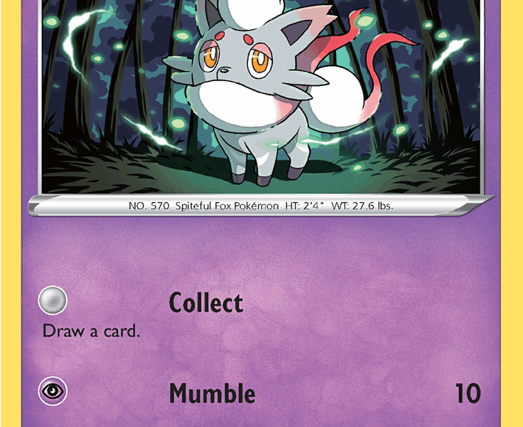 Hisuian Zorua Pokemon Kaart