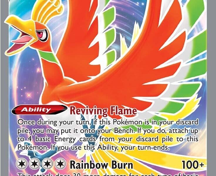Ho-Oh V (Full Art) Pokemon Kaart