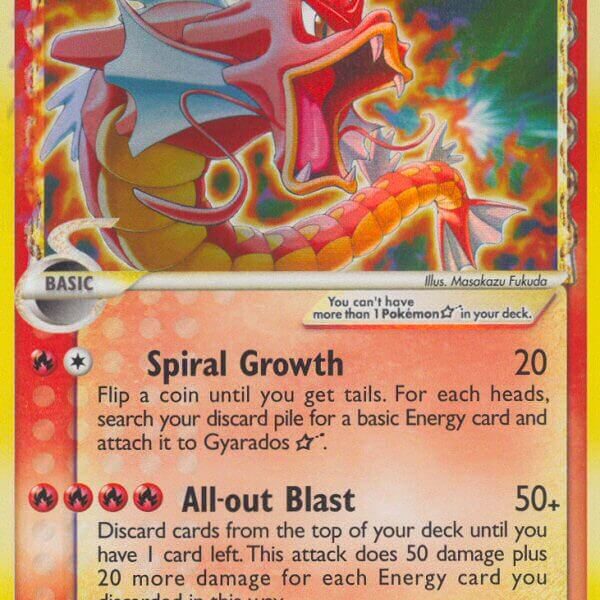 Gyarados Star Pokemon Kaart
