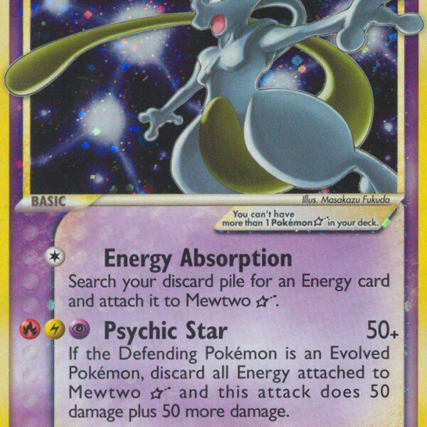 Mewtwo Star Pokemon Kaart