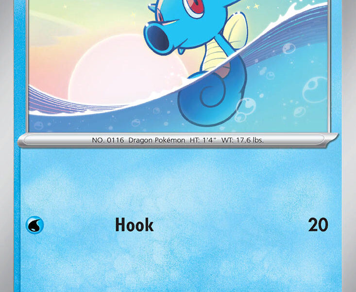Horsea Pokemon Kaart