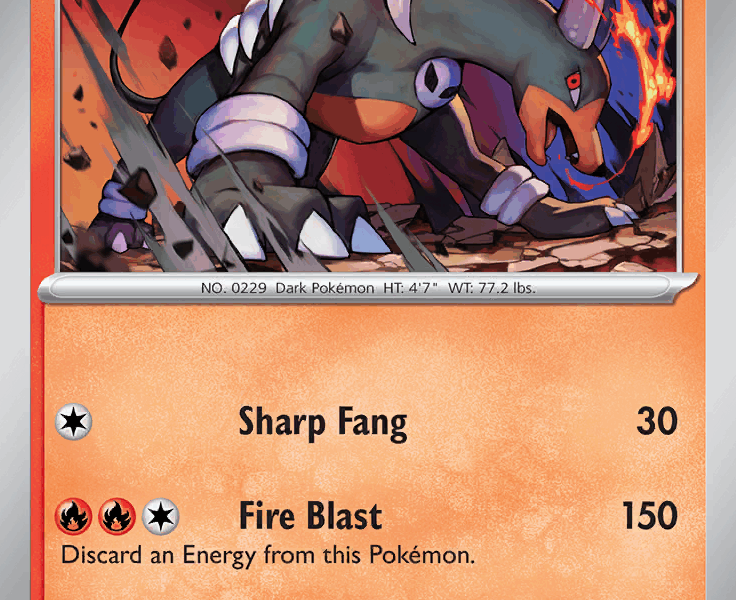 Houndoom Pokemon Kaart