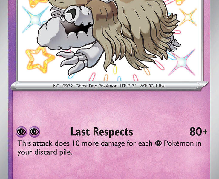 Houndstone Pokemon Kaart
