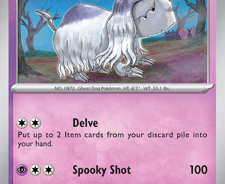 Houndstone Pokemon Kaart