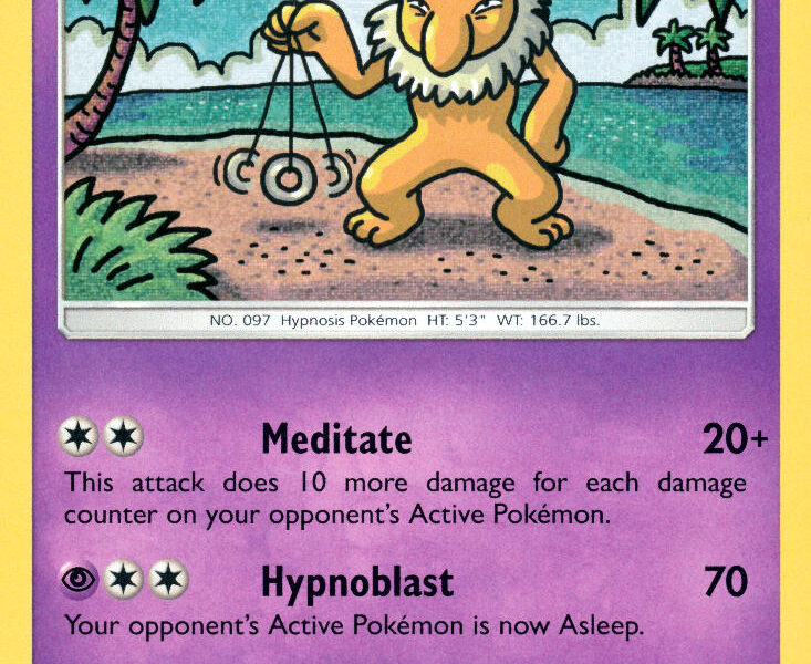 Hypno Pokemon Kaart