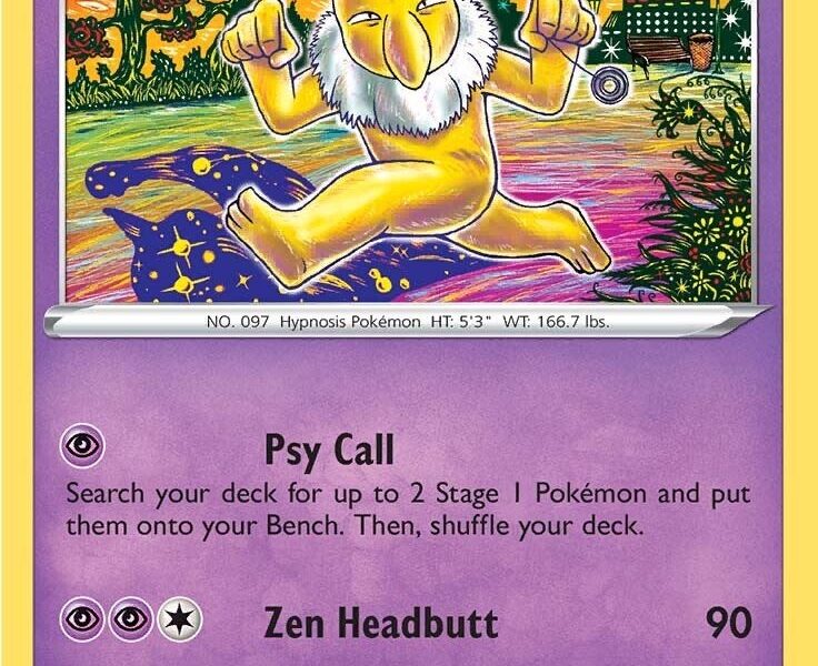 Hypno Pokemon Kaart