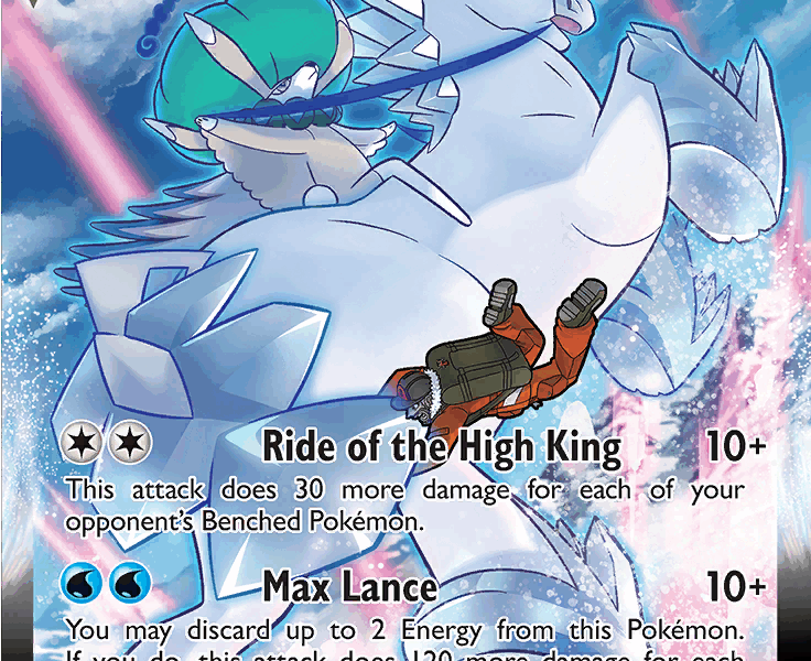 Ice Rider Calyrex VMAX Pokemon Kaart