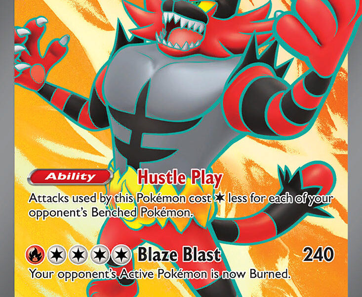 Incineroar ex Pokemon Kaart