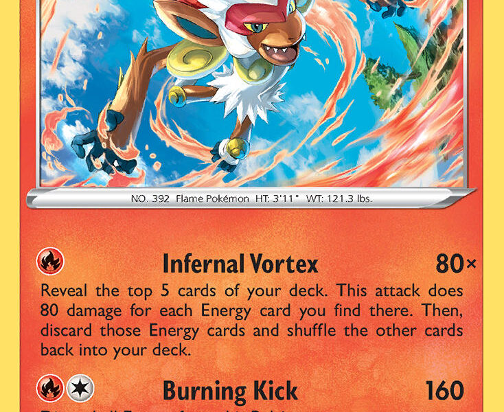 Infernape Pokemon Kaart
