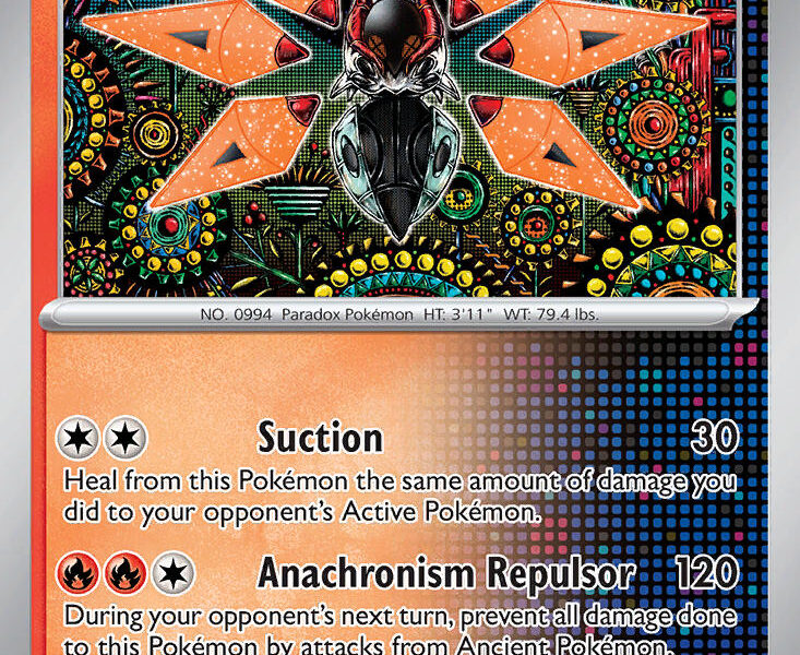 Iron Moth Pokemon Kaart