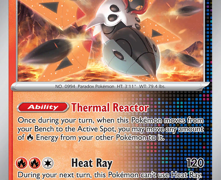 Iron Moth Pokemon Kaart