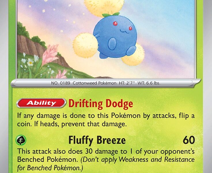 Jumpluff Pokemon Kaart