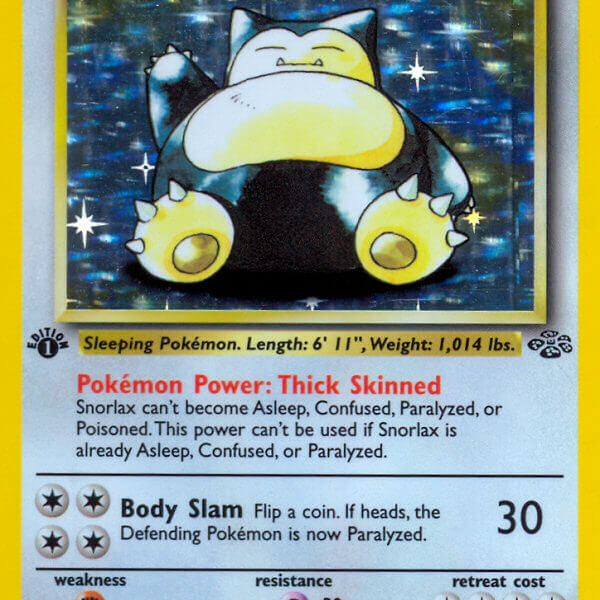 Snorlax Pokemon Kaart