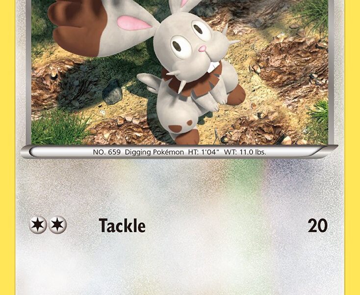Bunnelby Pokemon Kaart