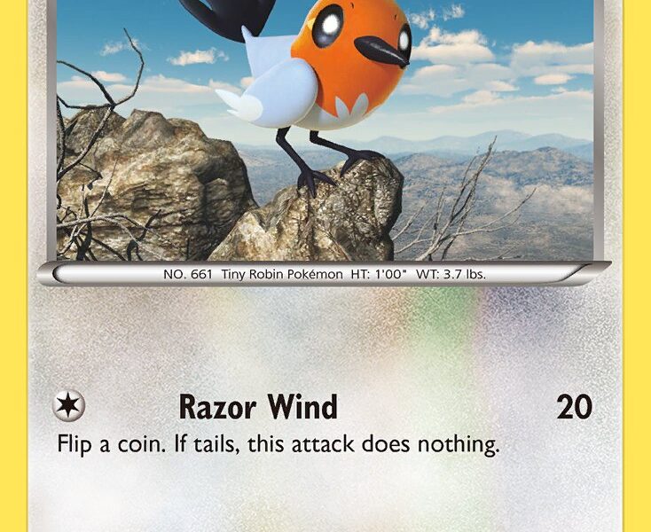 Fletchling Pokemon Kaart